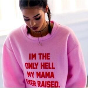 Daydream Nation Cotton Candy the Only Hell Couch Chaser Sweatshirt Size Small